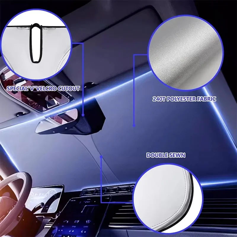 Car Sunshade UV Reflection Win - Car Sunshade Windshield Umbrella Foldable 评论和价格