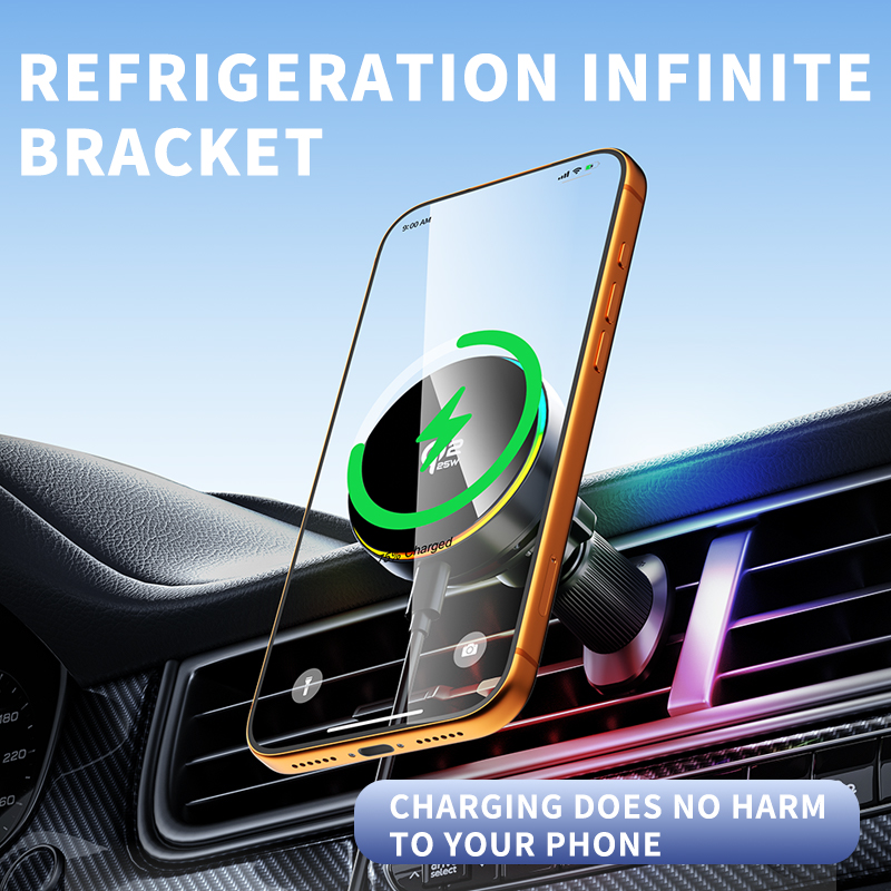 qi2.2 25W Car Wireless Charger - Magnetic Phone Holder For Car Vent 评论和价格