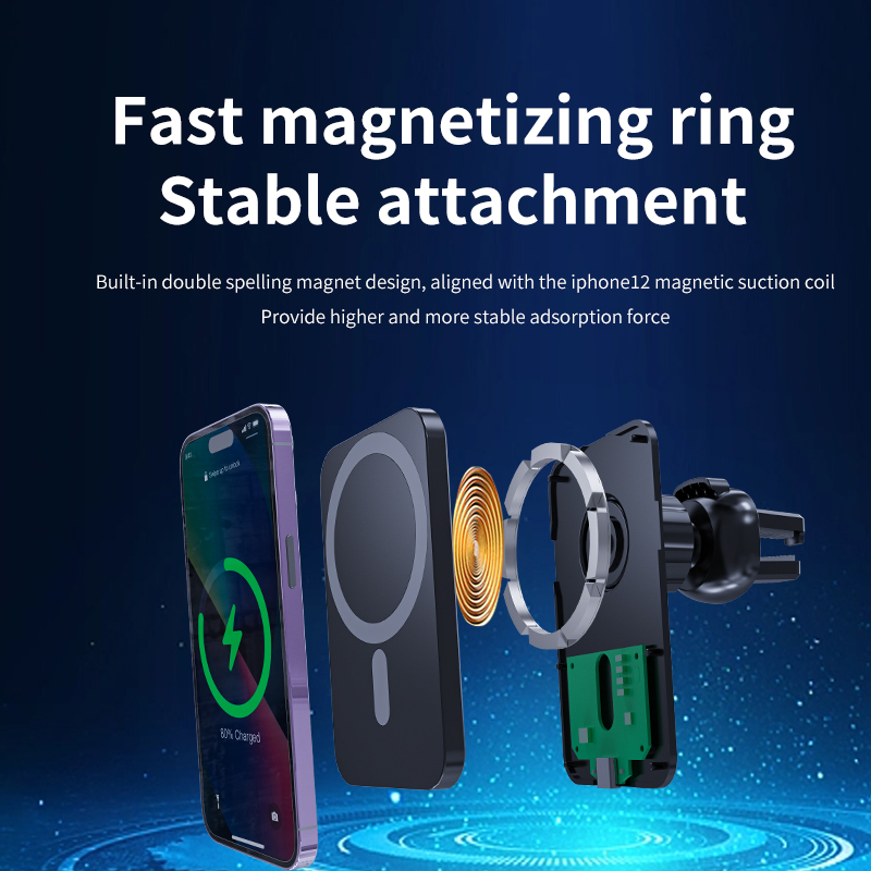 Magnetic Wireless Car Charger  - Magnetic Phone Holder For Car Vent 评论和价格