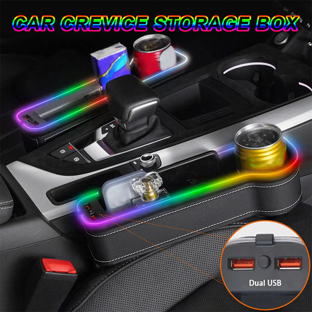 Car Crevice Storage Organizer  - Seat Gap Filler Organizer With Usb Charger 评论和价格