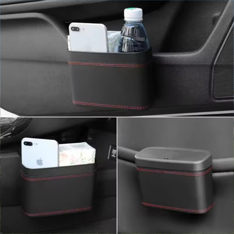 Small Portable Car Trash Can W - Waterproof Car Trash Can With Lid 评论和价格