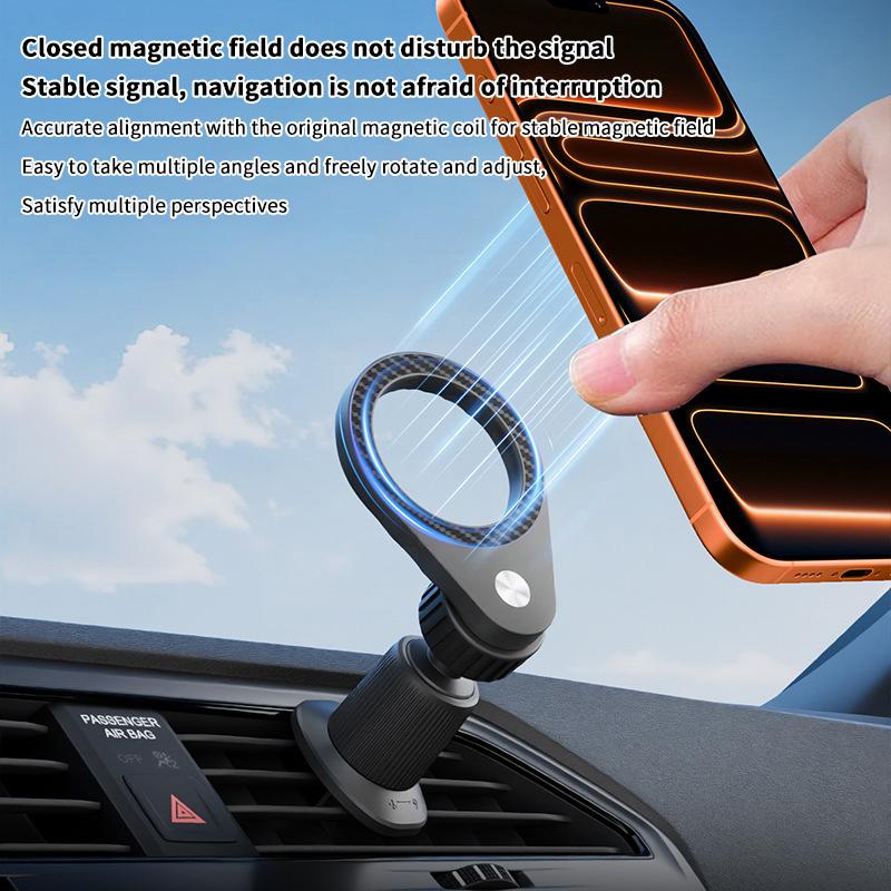 1Pcs Carbon Fiber Magnetic Car - Magnetic Phone Holder For Car Vent 评论和价格