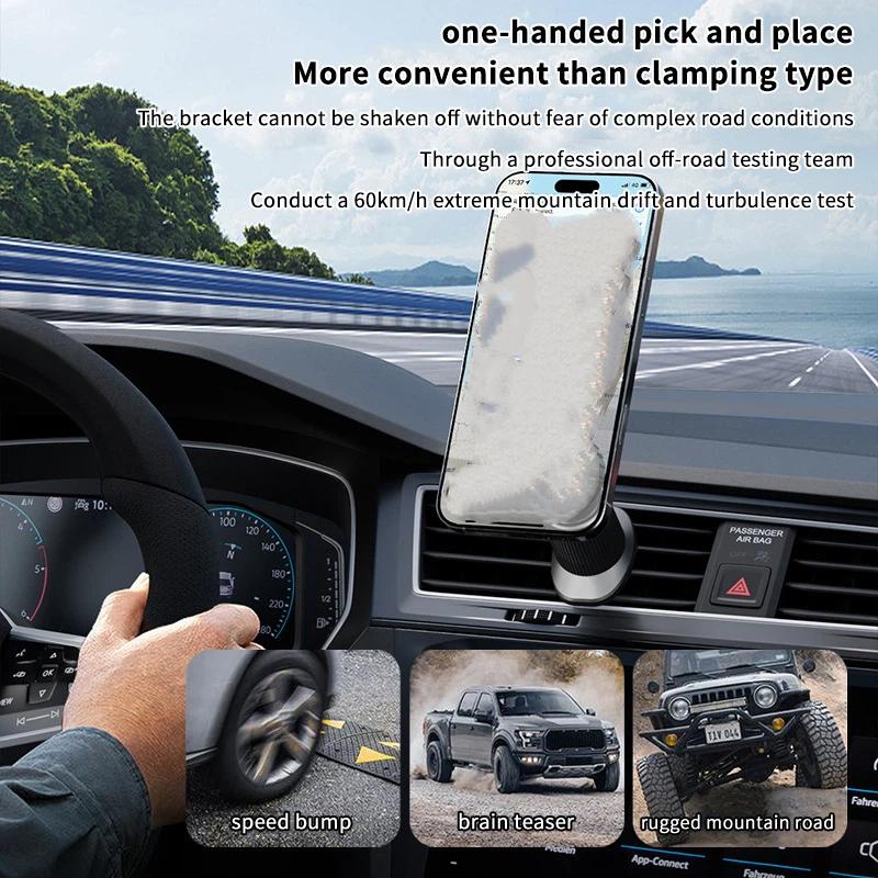 1Pcs Carbon Fiber Magnetic Car - Magnetic Phone Holder For Car Vent 评论和价格