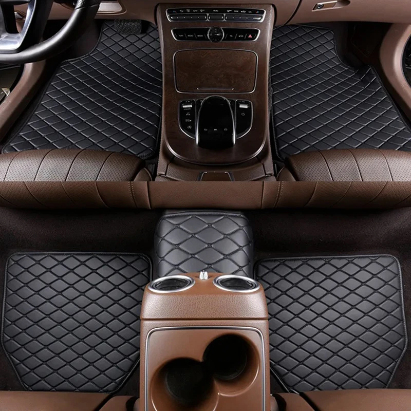 Car Floor Mats 5Pcs Universal  - Car Floor Mats Universal Waterproof Leather 评论和价格