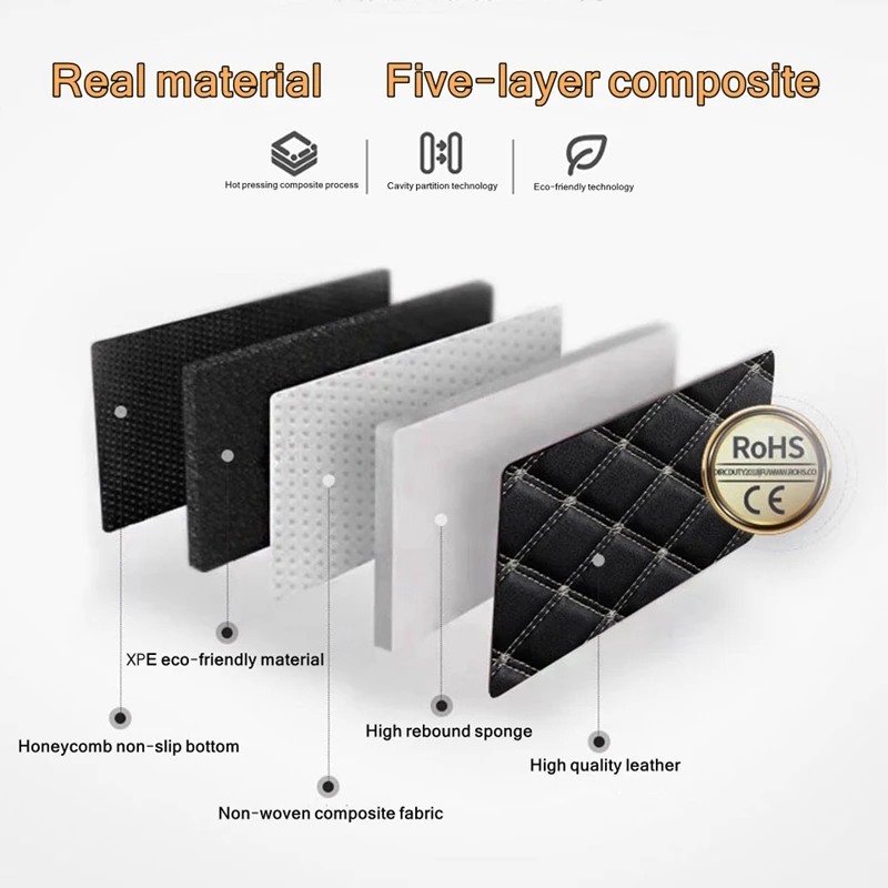 Car Floor Mats 5Pcs Universal  - Car Floor Mats Universal Waterproof Leather 评论和价格