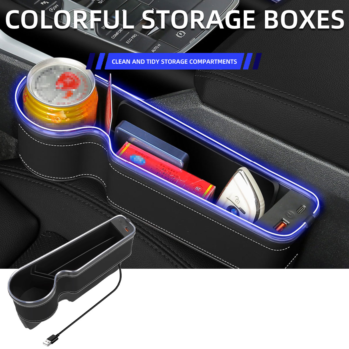 Car Seat Gap Filler Cup Holder - Seat Gap Filler Organizer With Usb Charger 评论和价格
