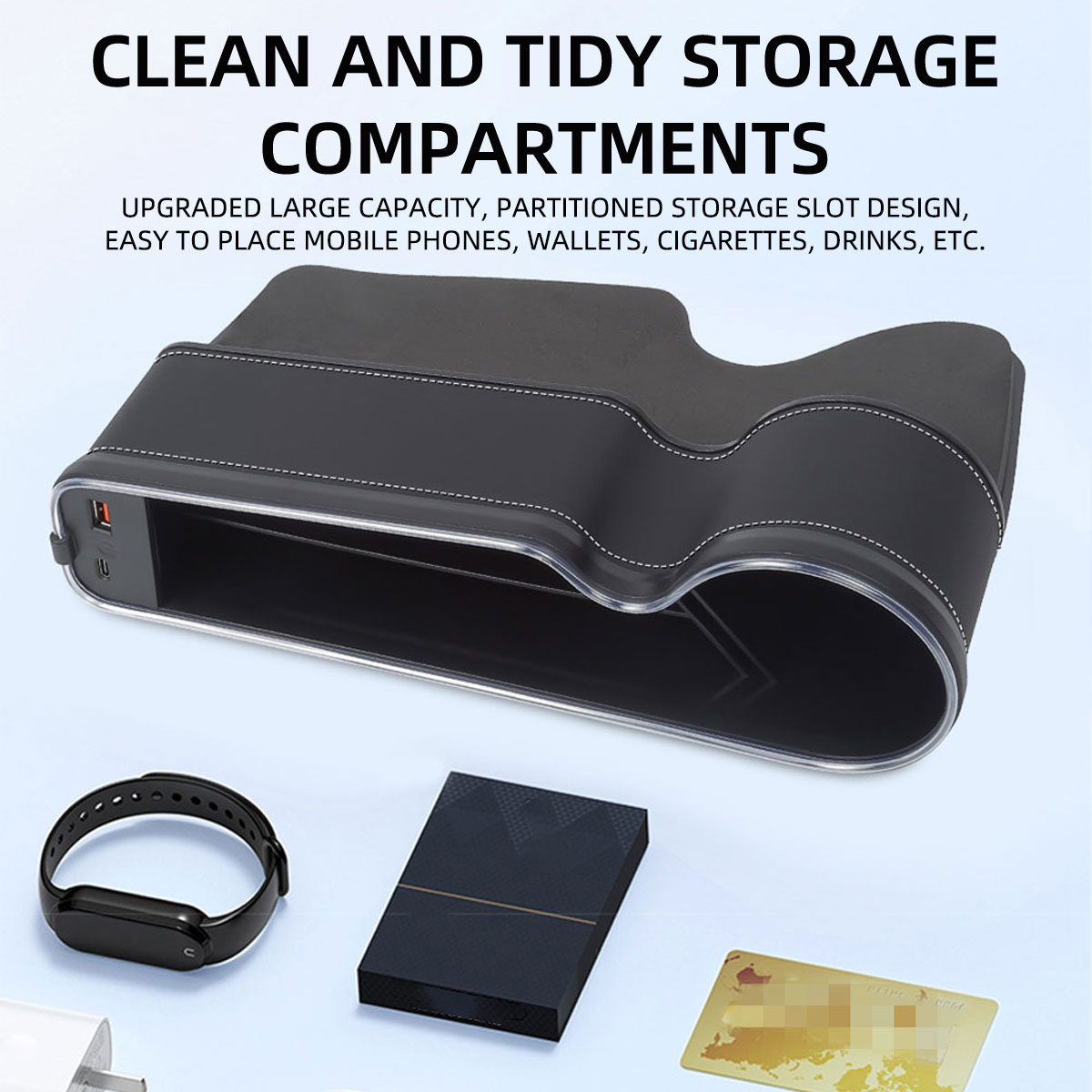 Car Seat Gap Filler Cup Holder - Seat Gap Filler Organizer With Usb Charger 评论和价格