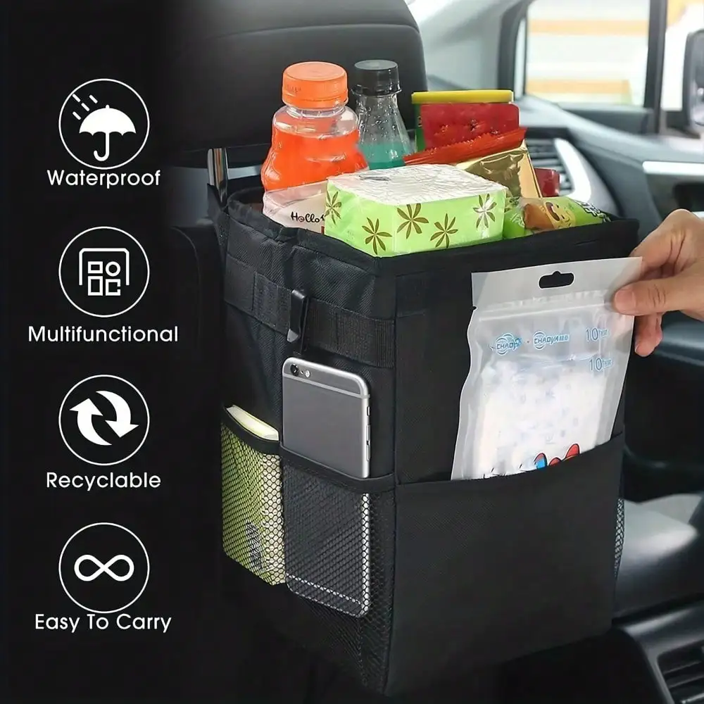 Portable Waterproof Car Trash  - Waterproof Car Trash Can With Lid 评论和价格