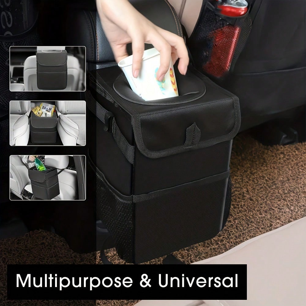 Portable Waterproof Car Trash  - Waterproof Car Trash Can With Lid 评论和价格