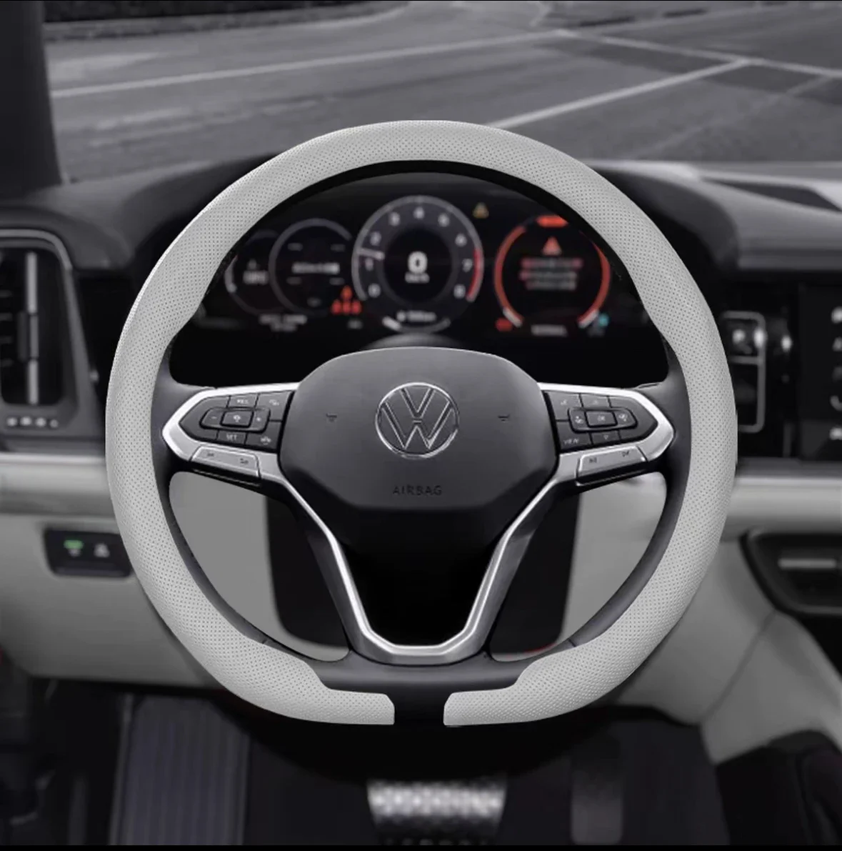 Compatible with Cupra Tavascan - Car Steering Wheel Cover Anti Slip Breathable 评论和价格