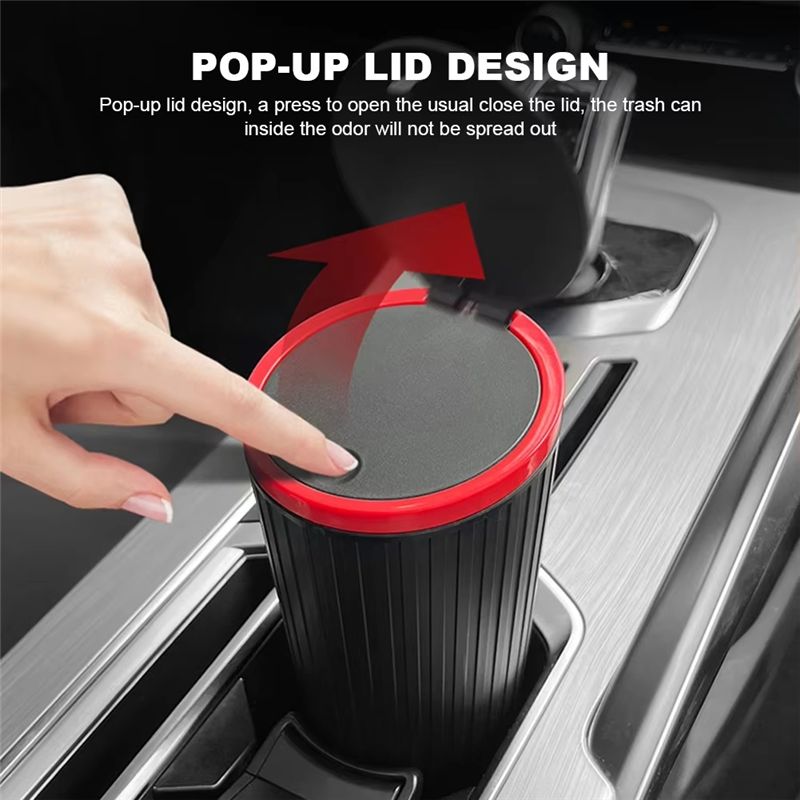 A60E-Press Type Car Trash Can  - Waterproof Car Trash Can With Lid 评论和价格