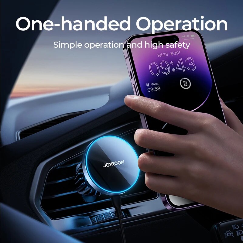 Joyroom Magnetic Car Phone Mou - Wireless Car Charger Mount Fast Charging 评论和价格
