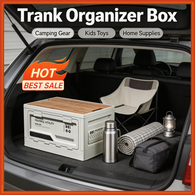 Outdoor Storage Box Camping Fo - Car Trunk Organizer Foldable Storage Box 评论和价格