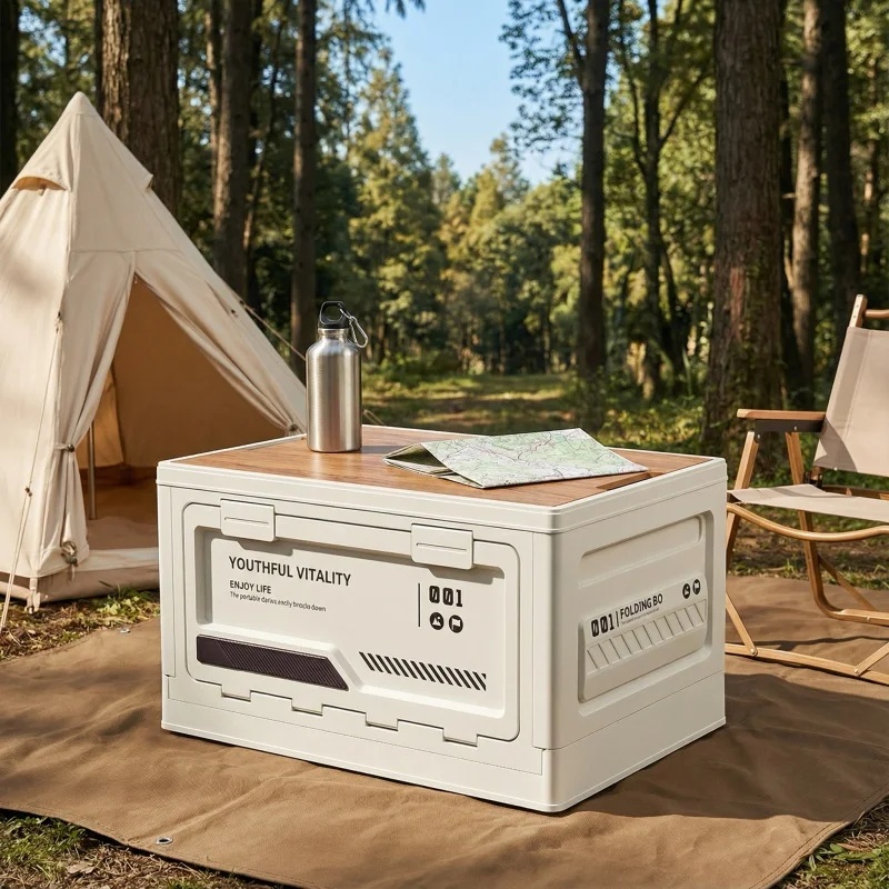 Outdoor Storage Box Camping Fo - Car Trunk Organizer Foldable Storage Box 评论和价格