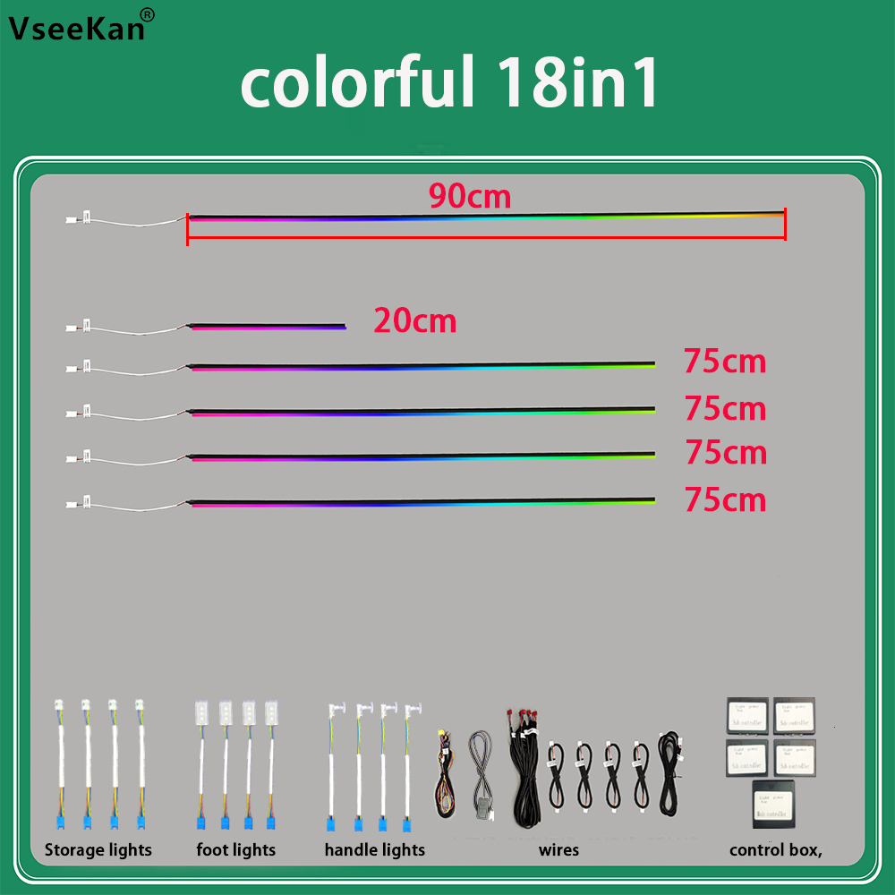 Car Ambient Lighting Kit Inter - Led Ambient Interior Car Lights App Control 评论和价格
