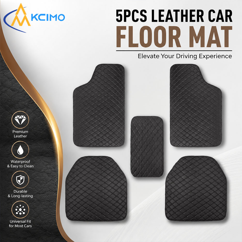 Universal 5Pcs Leather Car Flo - Car Floor Mats Universal Waterproof Leather 评论和价格