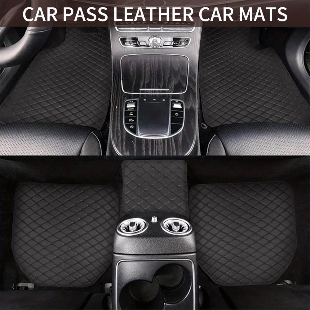 Universal 5Pcs Leather Car Flo - Car Floor Mats Universal Waterproof Leather 评论和价格