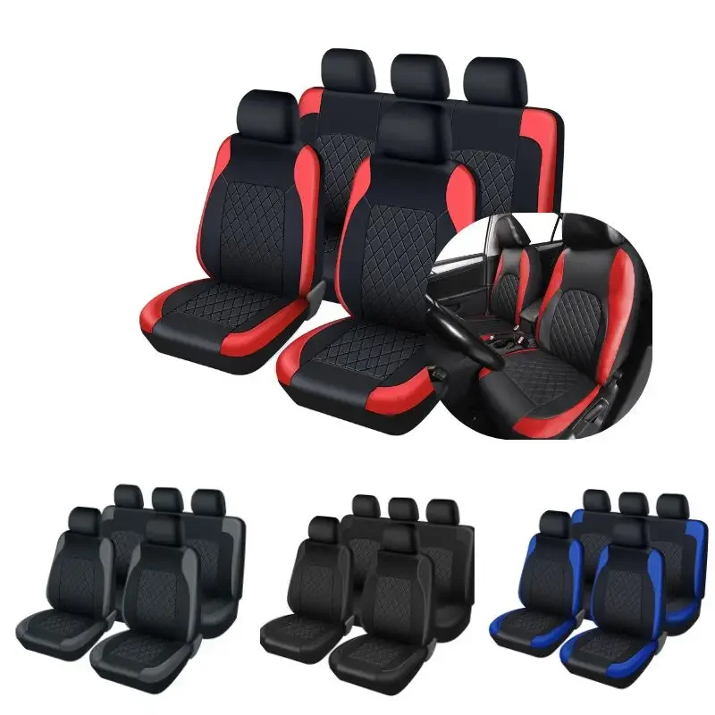 Universal Faux Leather Car Sea - Leather Car Seat Covers Full Set Universal 评论和价格