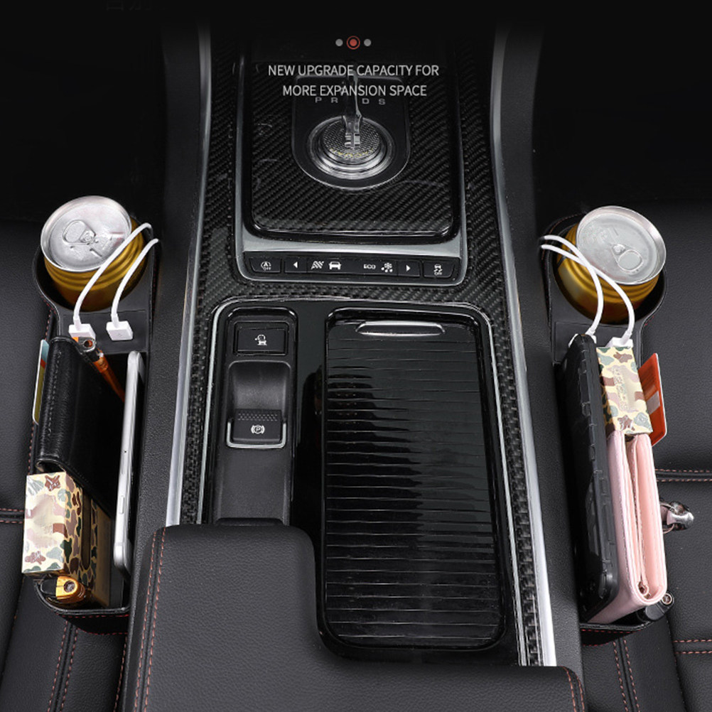 Car Seat Gap Storage Box Black - Seat Gap Filler Organizer With Usb Charger 评论和价格