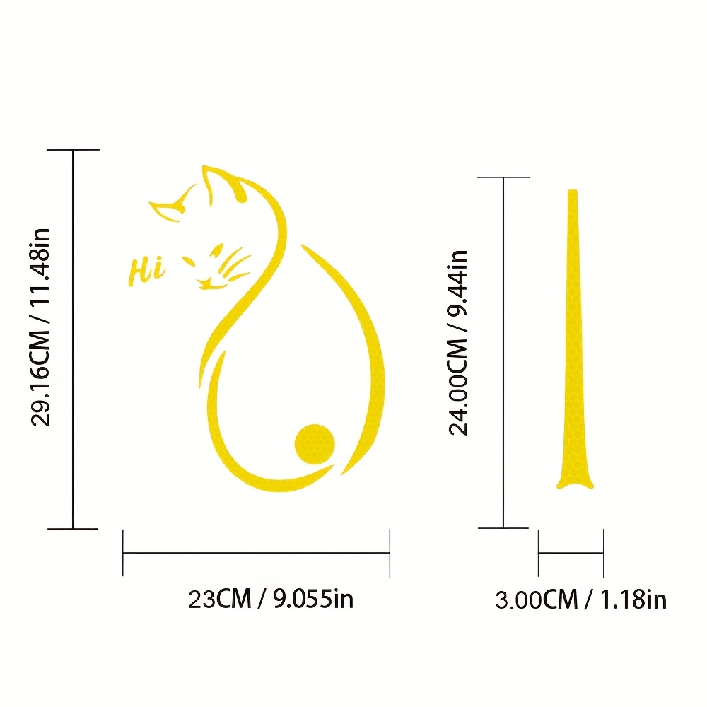 1 piece of car reflective cat  - Anti Glare Car Rearview Mirror Film 评论和价格