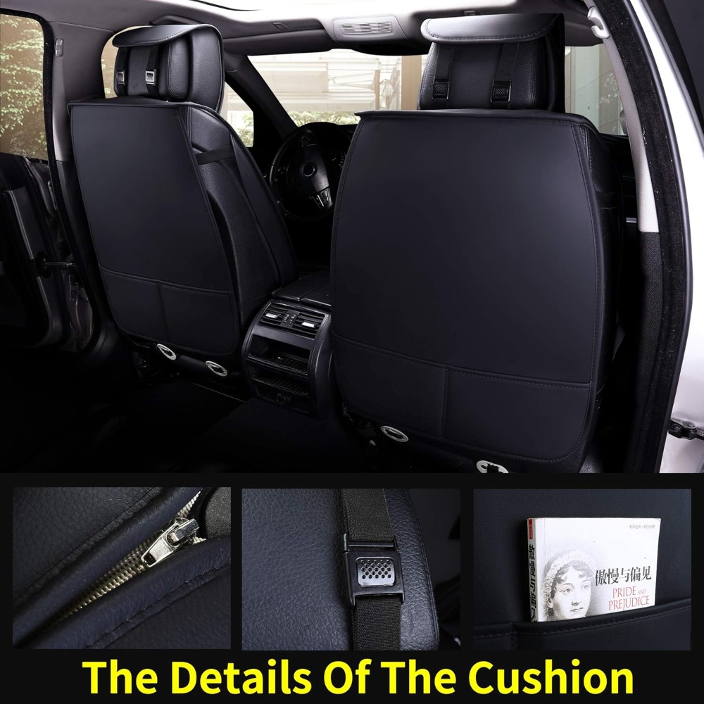 5pcs Car Seat Covers Full Set  - Leather Car Seat Covers Full Set Universal 评论和价格
