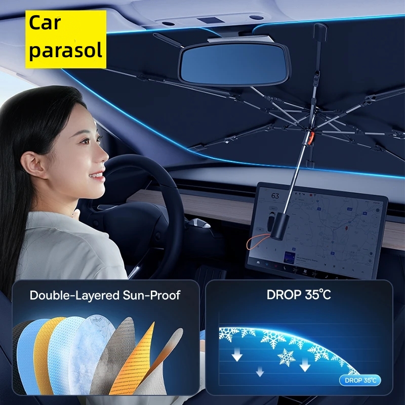 Car Sunshade Windshield Umbrel - Car Sunshade Windshield Umbrella Foldable 评论和价格