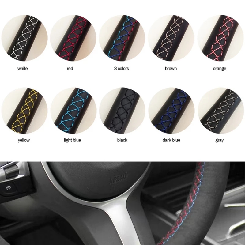 Customized Car Steering Wheel  - Car Steering Wheel Cover Anti Slip Breathable 评论和价格
