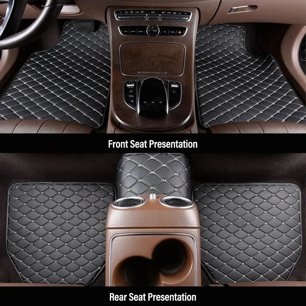 Car Floor Mats 4PCS Universal  - Car Floor Mats Universal Waterproof Leather 评论和价格