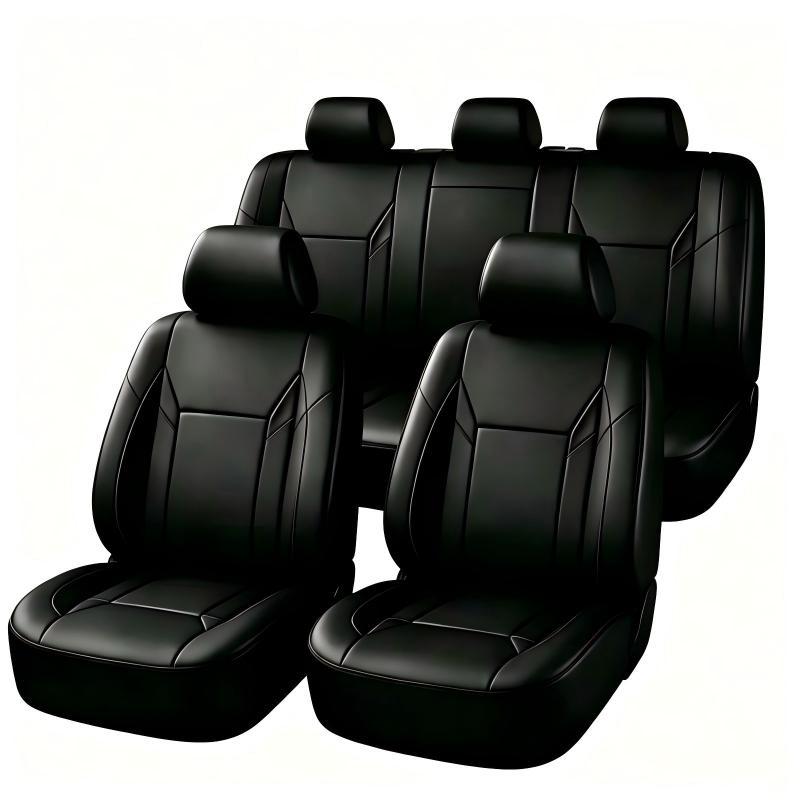 Universal Fit PU Leather Car S - Leather Car Seat Covers Full Set Universal 评论和价格