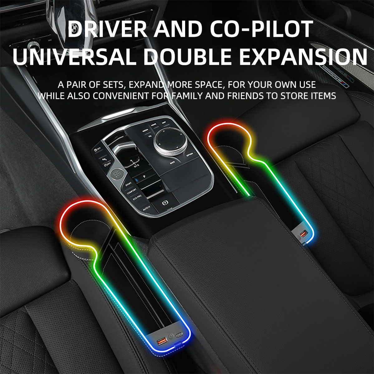 Car Seat Gap Filler Cup Holder - Seat Gap Filler Organizer With Usb Charger 评论和价格