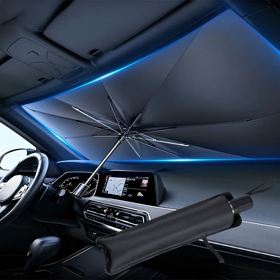 Multi Purpose Convenient Folda - Car Sunshade Windshield Umbrella Foldable 评论和价格
