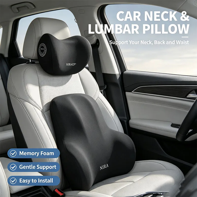 New Memory Foam Car Neck Pillo - Memory Foam Car Neck Pillow Lumbar Support 评论和价格