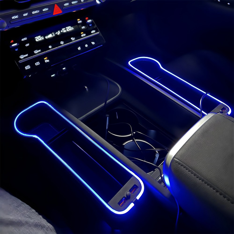 LED Car Seat Crevice Storage B - Seat Gap Filler Organizer With Usb Charger 评论和价格