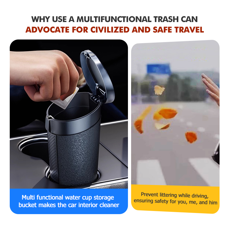 Car Trash Can Durable Waterpro - Waterproof Car Trash Can With Lid 评论和价格
