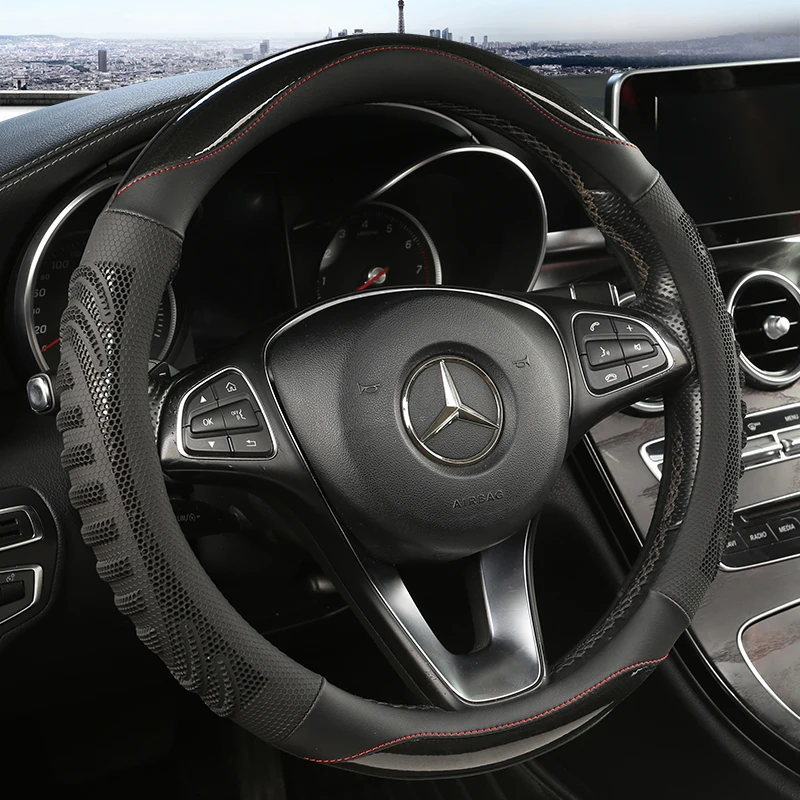 Three-dimensional Honeycomb Ca - Car Steering Wheel Cover Anti Slip Breathable 评论和价格