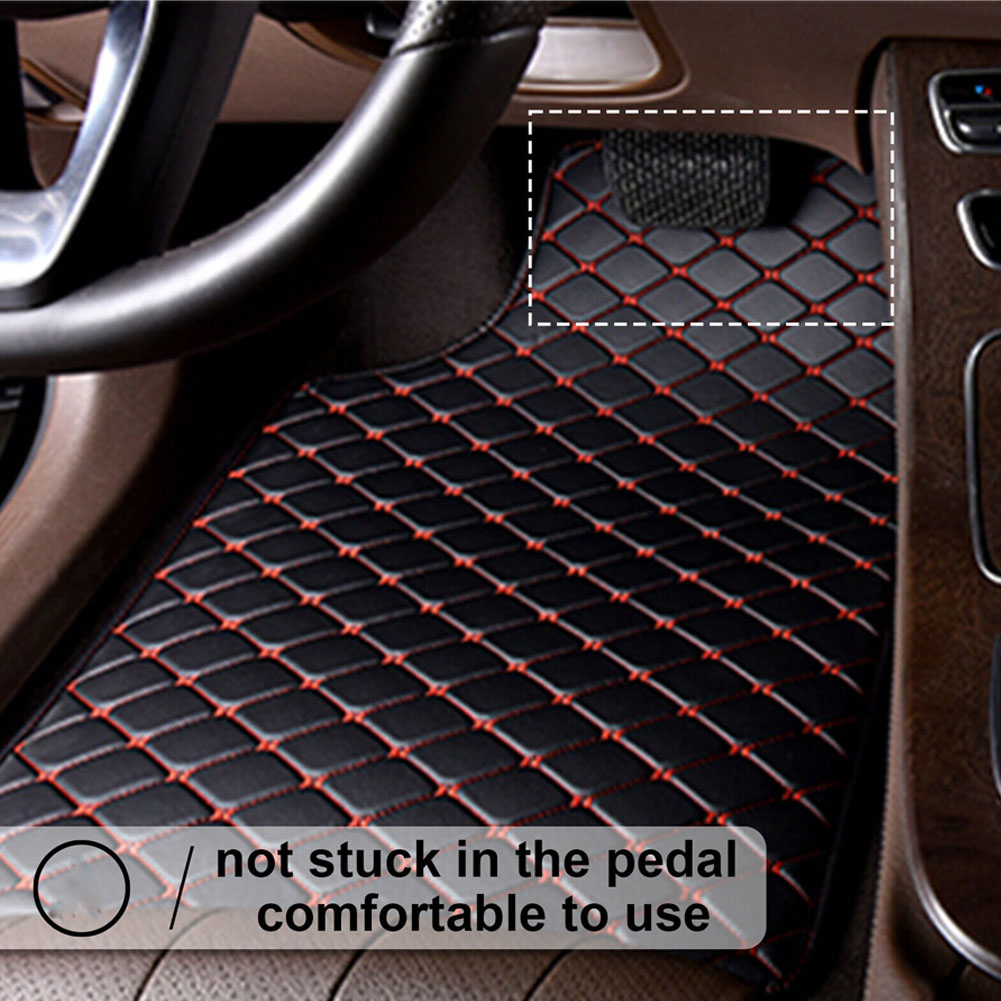 5PCS/Set Leather Car Floor Mat - Car Floor Mats Universal Waterproof Leather 评论和价格