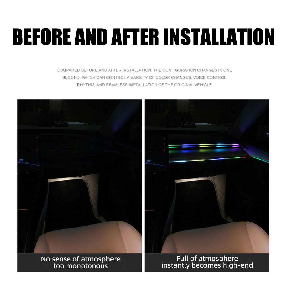 Universal Symphony Car Ambient - Led Ambient Interior Car Lights App Control 评论和价格