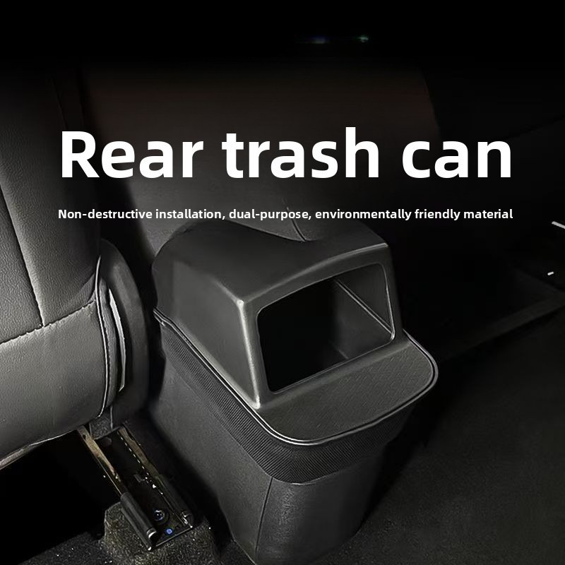 Silicone Rear Storage Box for  - Waterproof Car Trash Can With Lid 评论和价格