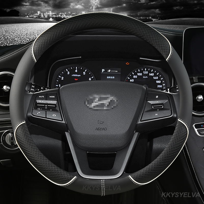 Microfiber Leather Car Steerin - Car Steering Wheel Cover Anti Slip Breathable 评论和价格