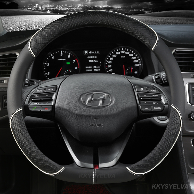 Microfiber Leather Car Steerin - Car Steering Wheel Cover Anti Slip Breathable 评论和价格