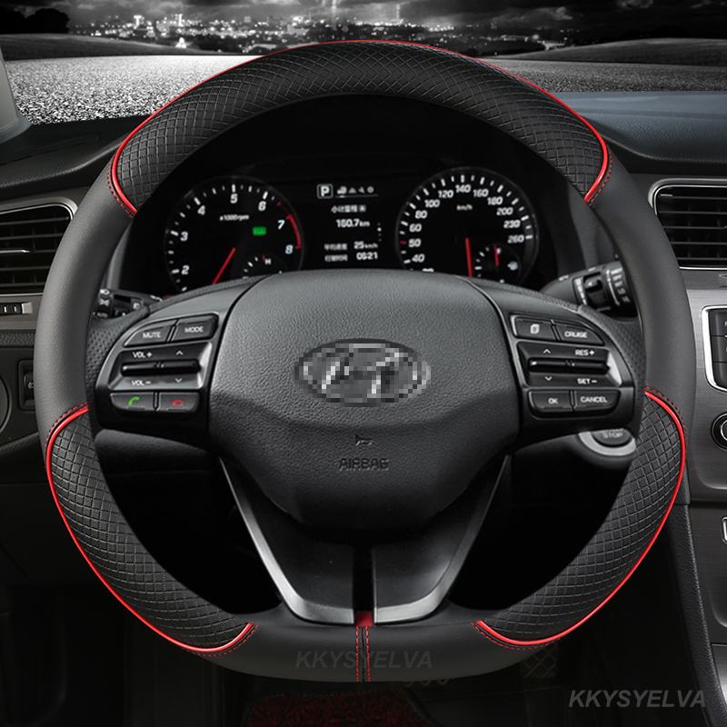 Microfiber Leather Car Steerin - Car Steering Wheel Cover Anti Slip Breathable 评论和价格