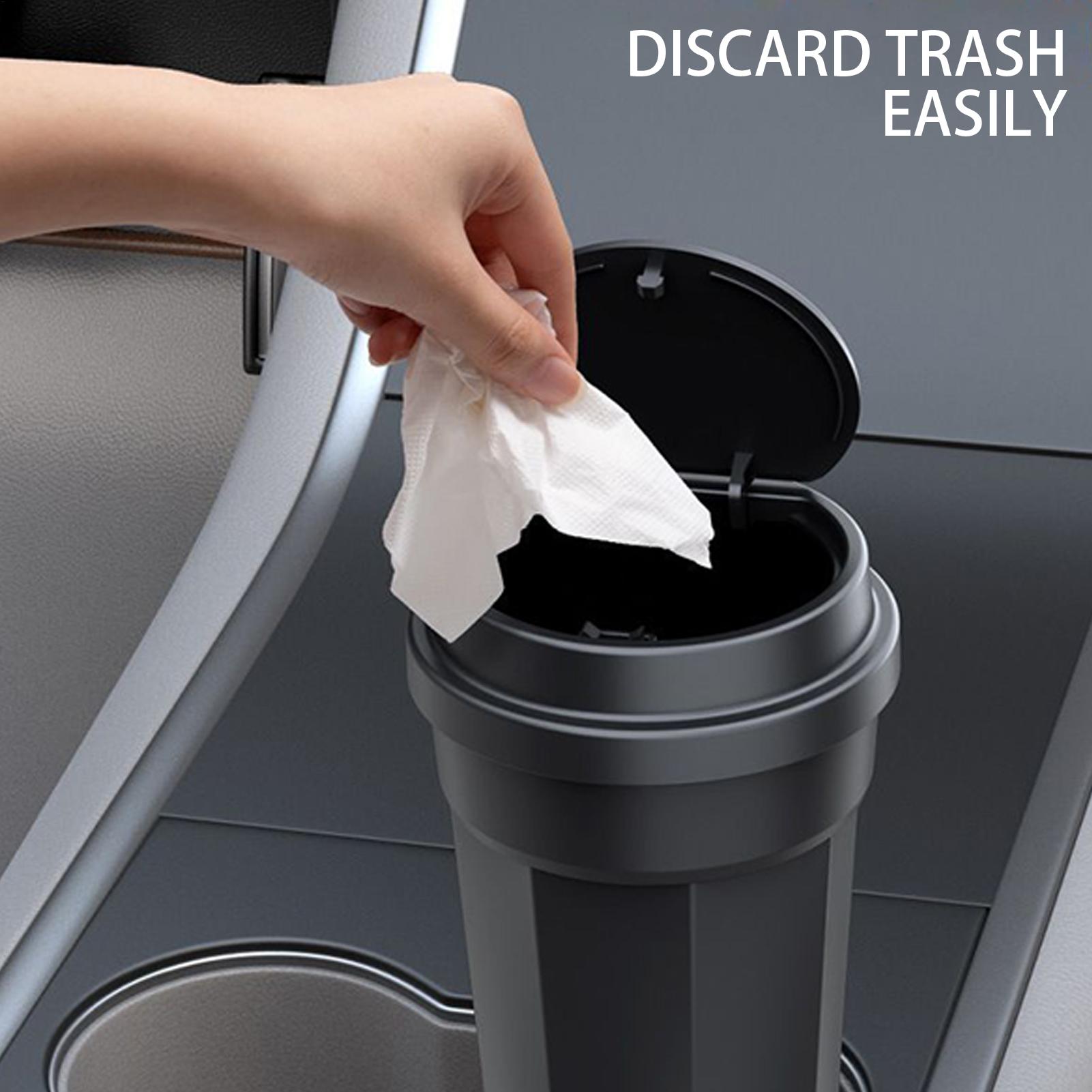 Car Garbage Can Cup Holder Mul - Waterproof Car Trash Can With Lid 评论和价格