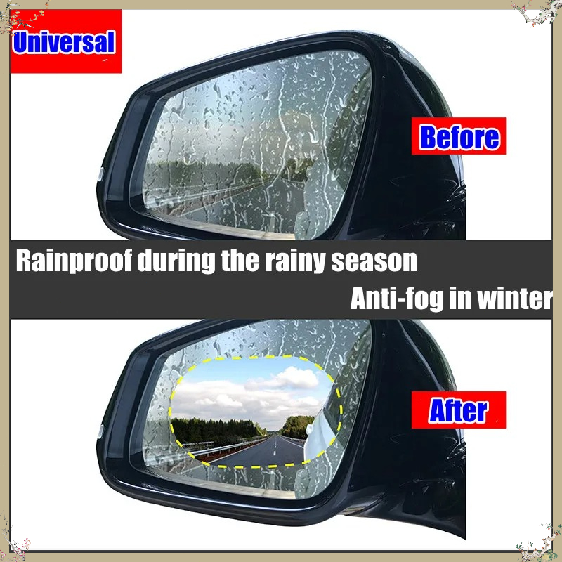 2Pcs Car Rearview Mirror Film  - Anti Glare Car Rearview Mirror Film 评论和价格