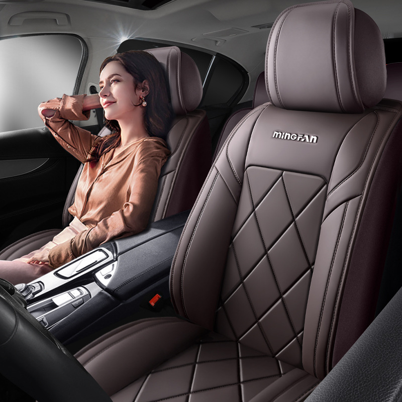 Universal Comfortable Full Lea - Leather Car Seat Covers Full Set Universal 评论和价格