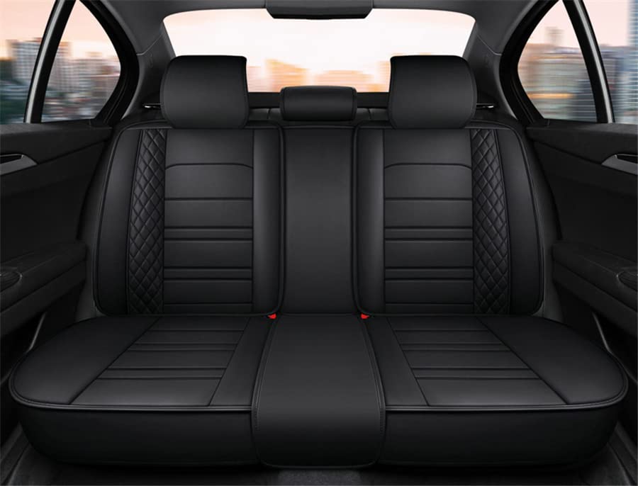 Auto Seat Cushion Cover,PU Lea - Leather Car Seat Covers Full Set Universal 评论和价格