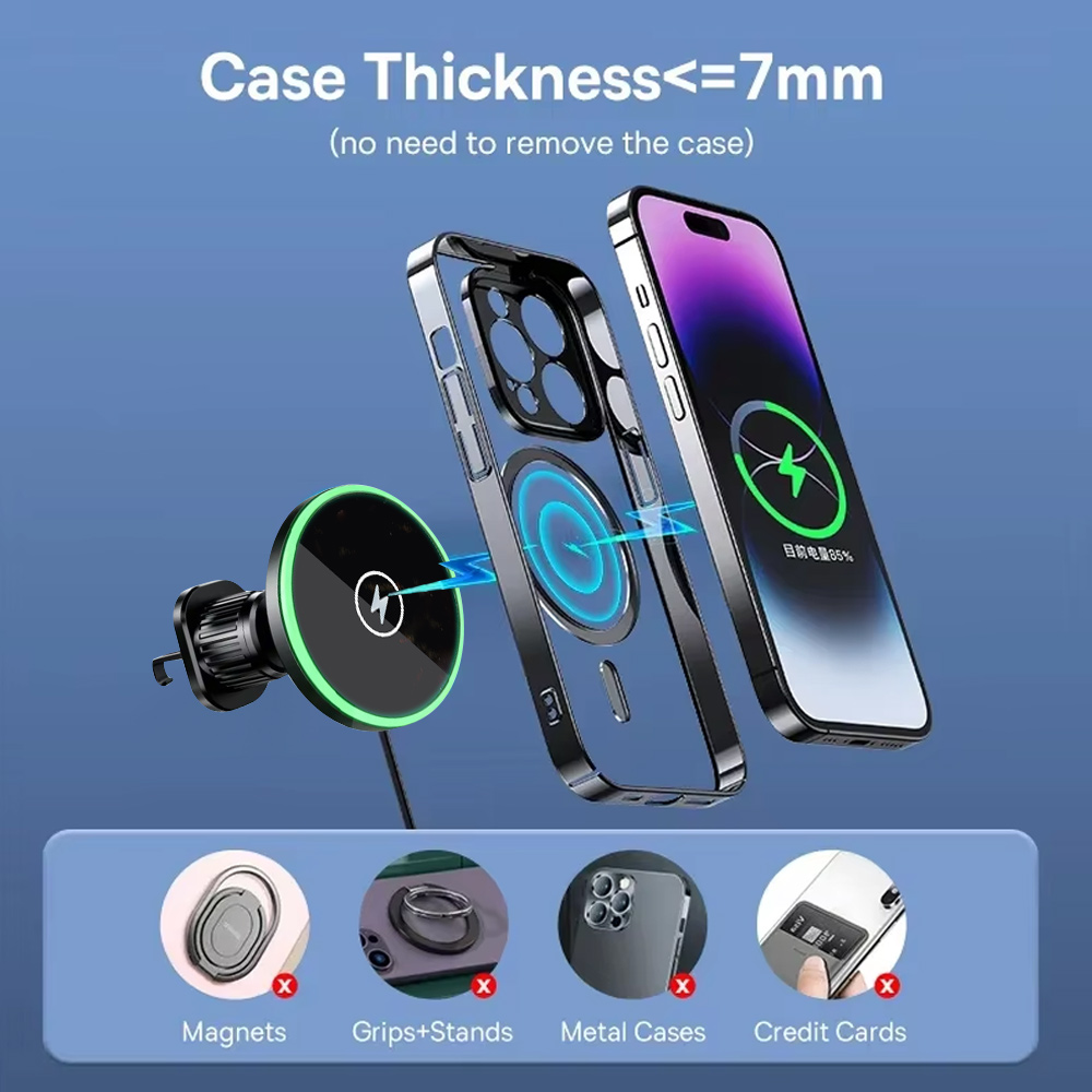 30W Fast Charging Magnetic Car - Wireless Car Charger Mount Fast Charging 评论和价格