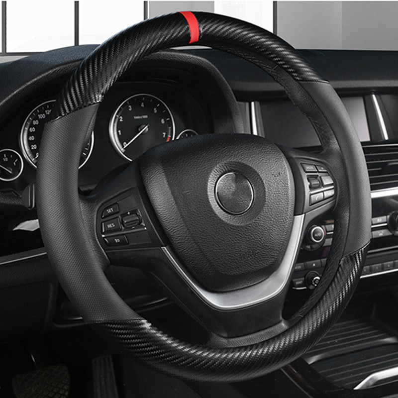 Fashion Universal Car Steering - Car Steering Wheel Cover Anti Slip Breathable 评论和价格