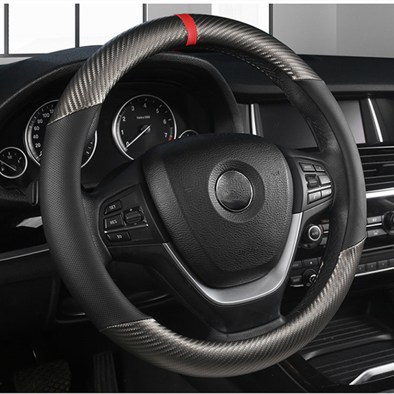 Fashion Universal Car Steering - Car Steering Wheel Cover Anti Slip Breathable 评论和价格