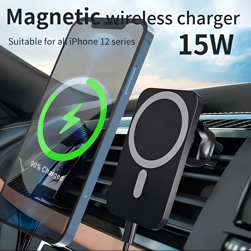 15W Magnetic Car Wireless Char - Wireless Car Charger Mount Fast Charging 评论和价格