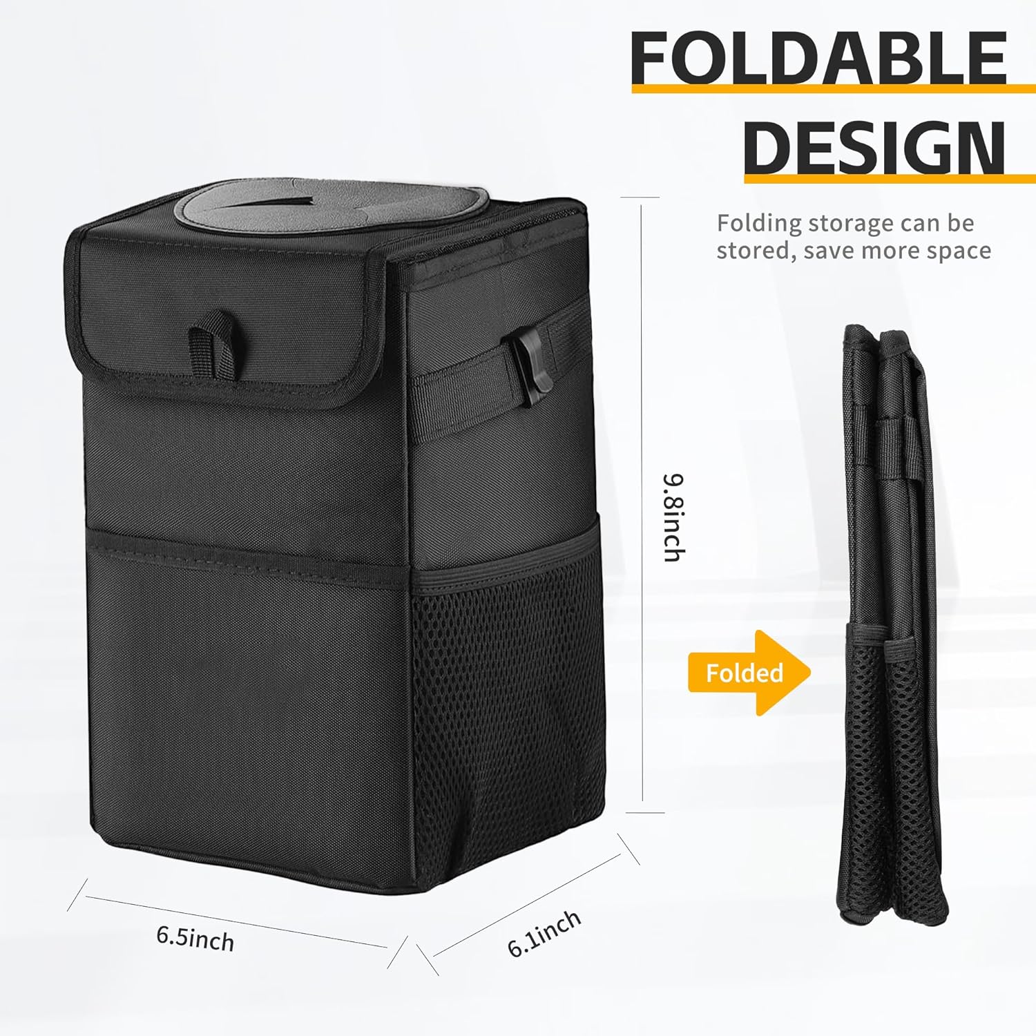 3-in-1 Car Trash Can with Lid  - Waterproof Car Trash Can With Lid 评论和价格